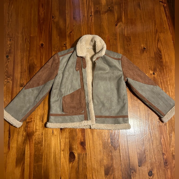 Men’s Suede & Faux Fur Coat - Picture 2 of 9